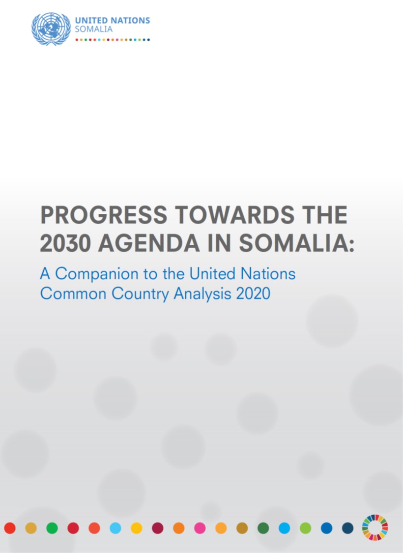 PROGRESS TOWARDS THE 2030 AGENDA IN SOMALIA: A Companion to the UN Common Country Analysis 2020