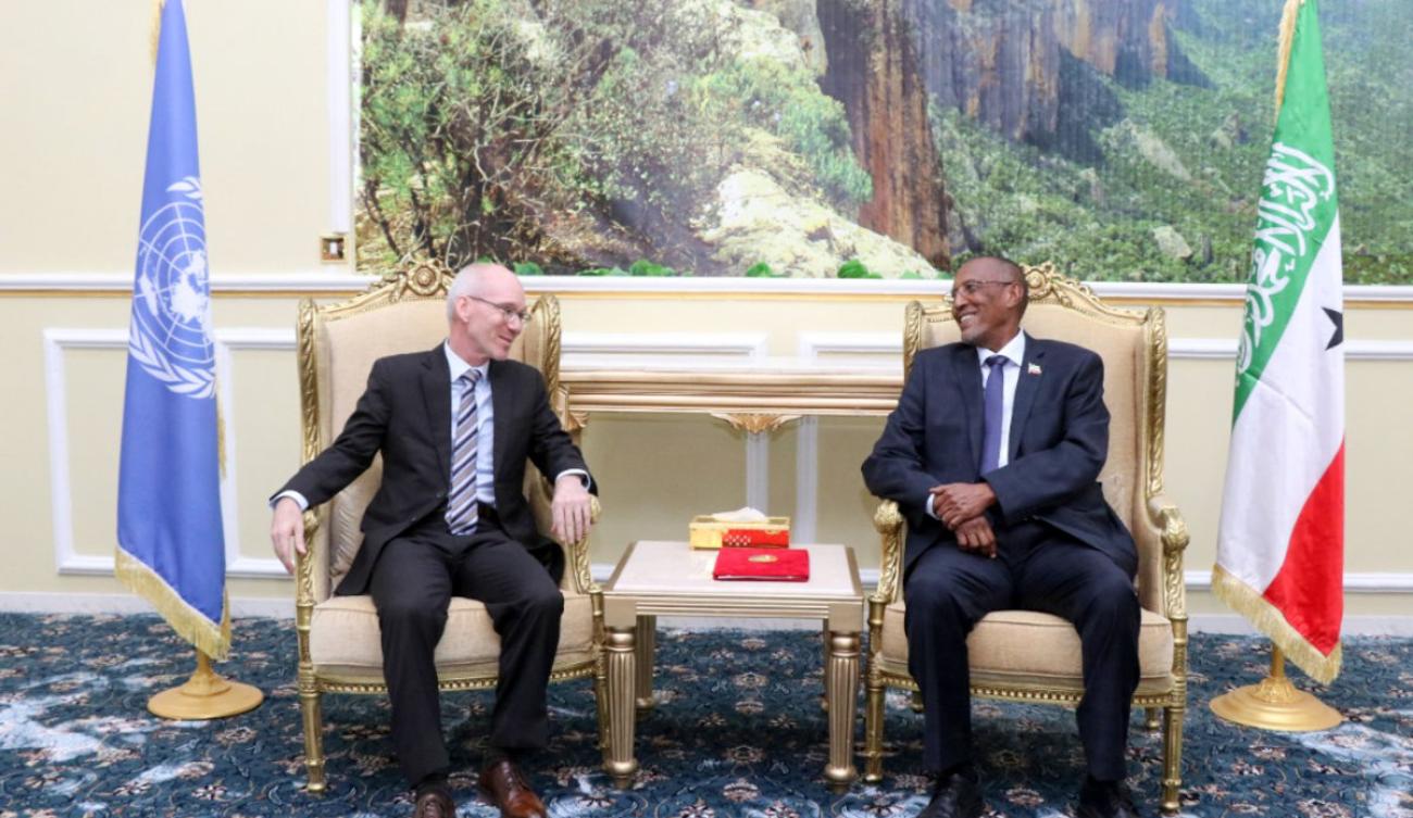 SRSG, James Swan meets Somaliland President, Musa Bihi ABdi
