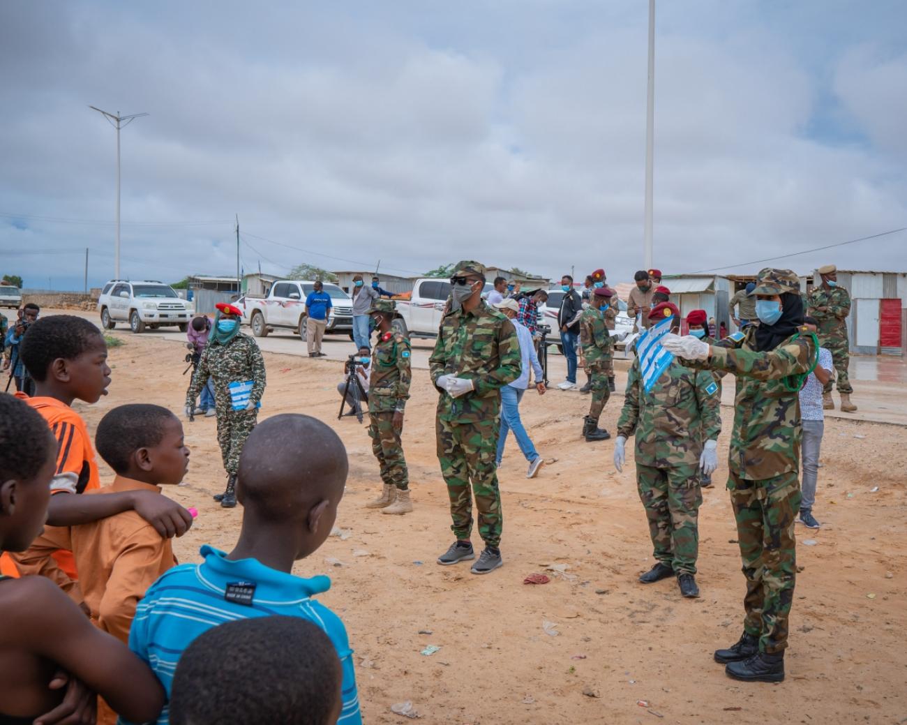 Somali National Army takes part in the fight against coronavirus