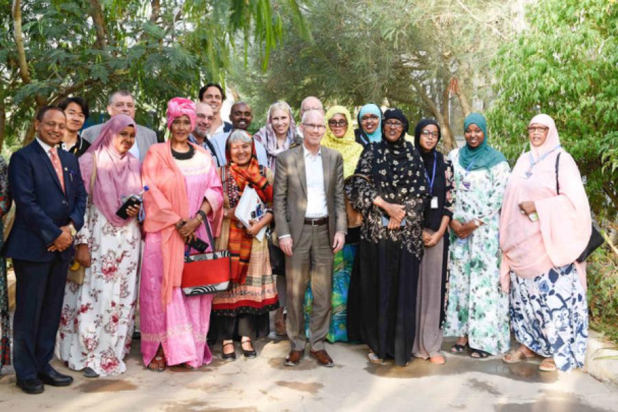 Special Representative of the Secretary General for Somalia meets women leaders in Hargeisa. 