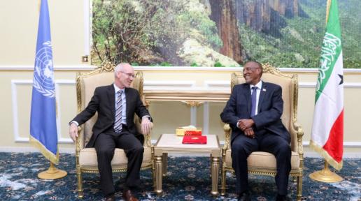 SRSG, James Swan meets Somaliland President, Musa Bihi ABdi