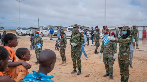 Somali National Army takes part in the fight against coronavirus